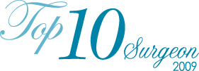 Awarded as being one of americas top 10 eye surgeons in 2009