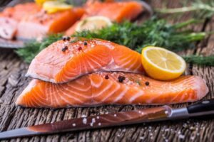 Salmon filets: best foods for eye health